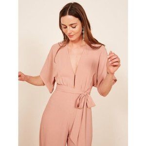 NWT Reformation Lemongrass Jumpsuit in Pink sz 2